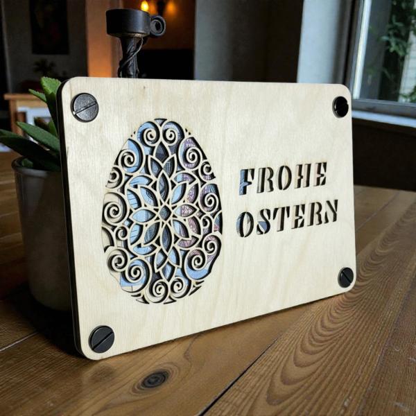 Geld Geschenkkarte zu Ostern: Stilvolle Geldgeschenke - Holzkarte - personalisiert – Die perfekte Geschenkidee für deine Liebsten!